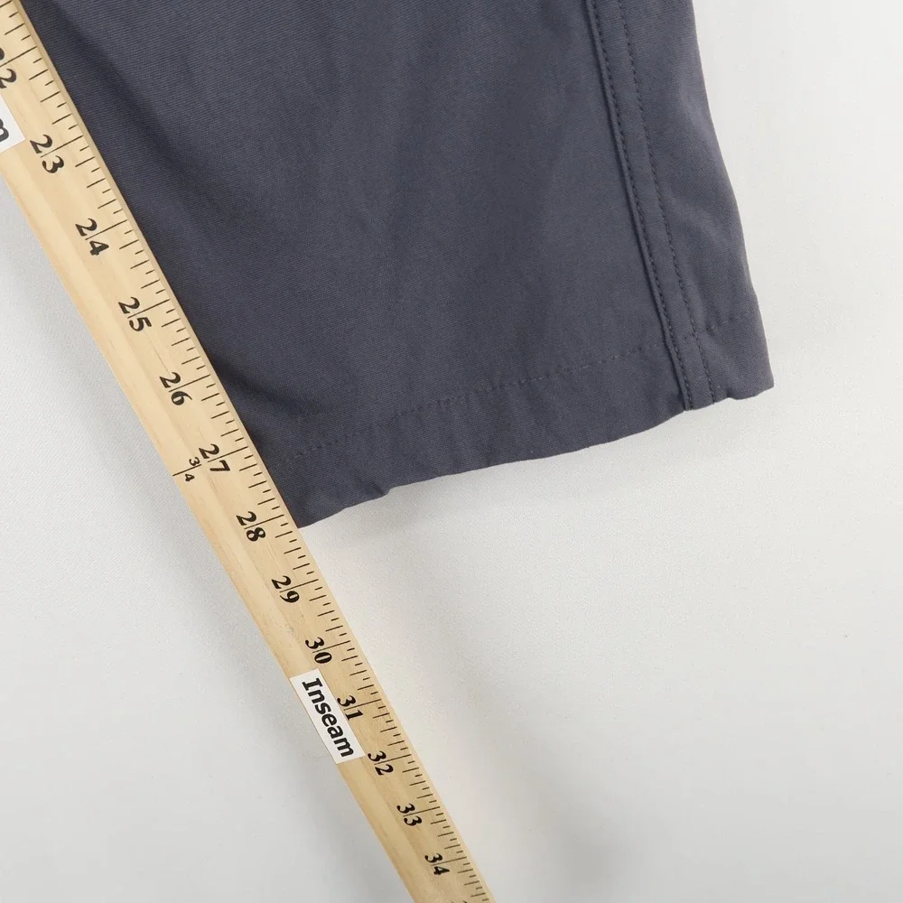 Western Rise Pants Mens 34x28 Gray Travel Performance Stretch Nylon - Picture 6 of 11